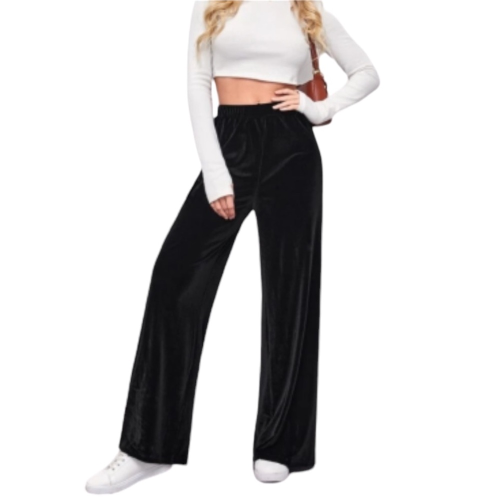 PLAYBOY | High Rise Velour Lounge Pants size small